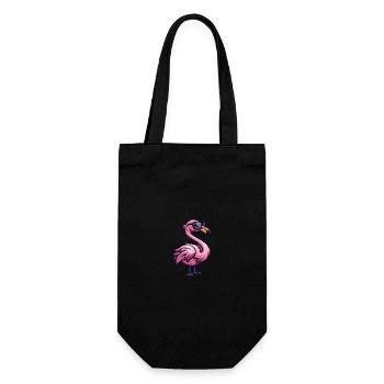 Flamingo Cool Animal - Sac à bouteille - noir - Devant