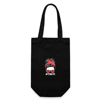 Darts Player Aunt Darts - Gift Bag for Bottles - black - Front