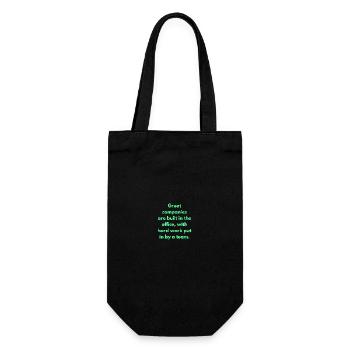 Great Companies Are Built In The Office With Hard - Gift Bag for Bottles - black - Front