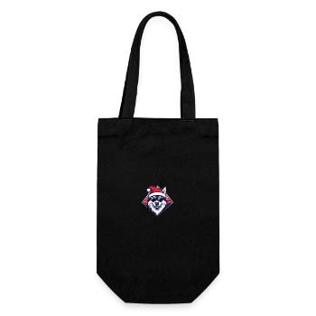 Husky chien Noël cool - Sac à bouteille - noir - Devant