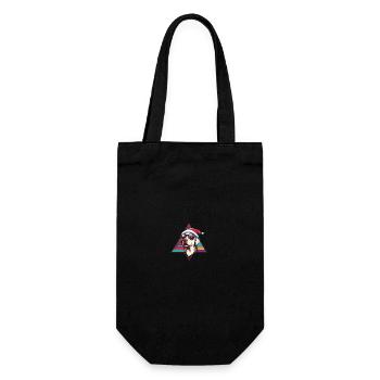 Labrador chien Noël cool - Sac à bouteille - noir - Devant