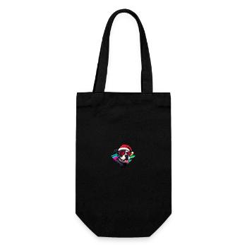 Staffordshire Bull Terrier Chien Noël - Sac à bouteille - noir - Devant