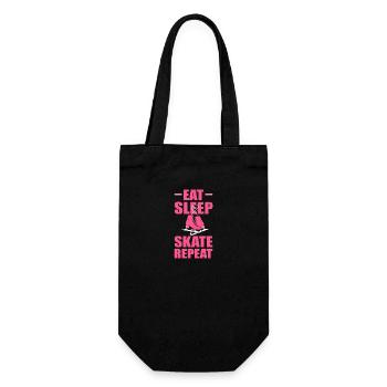 Ice skating Ice skating Ice skating - Gift Bag for Bottles - black - Front