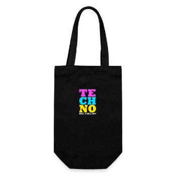 Rave Raver Musique techno Techno basse Table de mixage - Sac à bouteille - noir - Devant