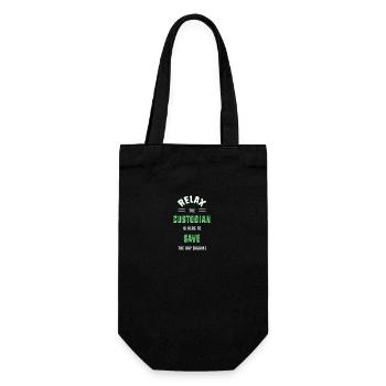 Gardien d’école - Sac à bouteille - noir - Devant