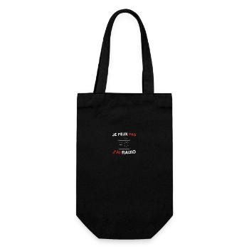 host I can't I have radio - Gift Bag for Bottles - black - Front