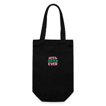 Best Sister - Gift Bag for Bottles - black - Front