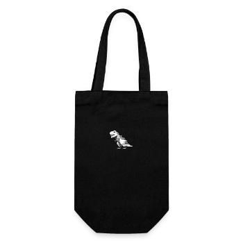 Dinosaurs dinosaurs dinosaurs t-rex - Gift Bag for Bottles - black - Front