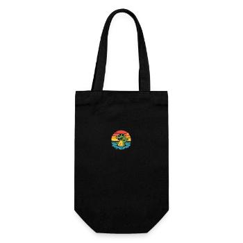 Alligator Retro Alligators - Gift Bag for Bottles - black - Front