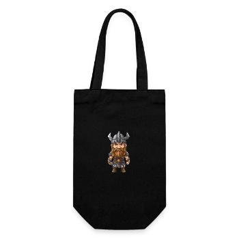 Guerrier viking du Valhalla Odin - Sac à bouteille - noir - Devant
