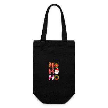Père Noël Noël Joyeux Noël - Sac à bouteille - noir - Devant