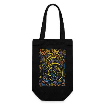 Abstrait - Sac à bouteille - noir - Devant
