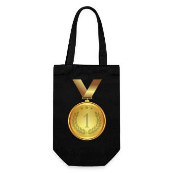 Médaille d'or des gagnants - Numéro 1 - Sac à bouteille - noir - Devant
