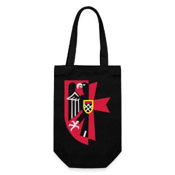 Wappen Sudetenland - Geschenkbeutel für Flaschen - Schwarz - Vorne