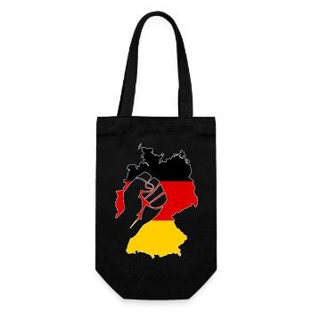 Deutschland BRD Flagge Bundesrepublik Geschenk Ger - Geschenkbeutel für Flaschen - Schwarz - Vorne