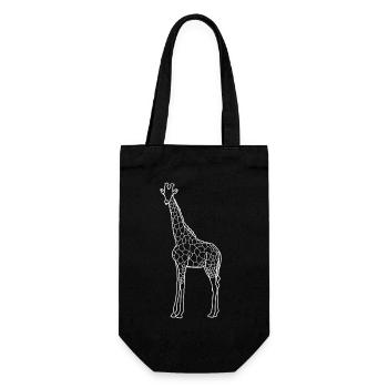 giraffe - Gift Bag for Bottles - black - Front