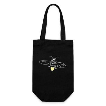 Gluehwürmchen - Geschenkbeutel für Flaschen - Schwarz - Vorne