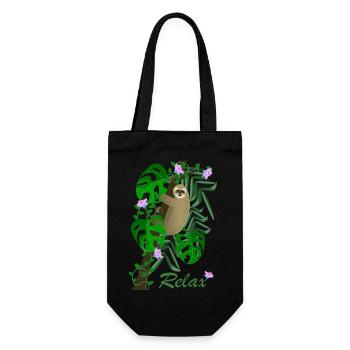 Sloth - Gift Bag for Bottles - black - Front