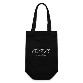Ocean lover - love the sea, the ocean, the waves - Gift Bag for Bottles - black - Front