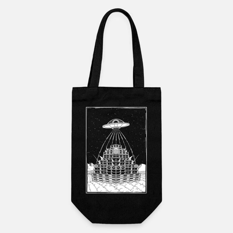 Rave Party Alien UFO Sound System - Sac à bouteille - noir