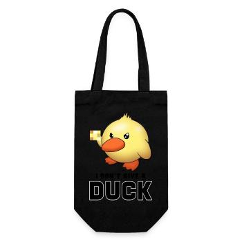 I Don't Give a Duck - Gift Bag for Bottles - black - Front