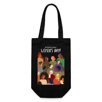 International Women's Day | March 8 - Gift Bag for Bottles - black - Front