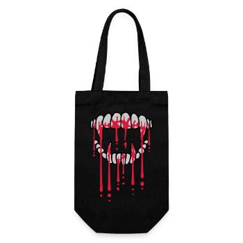 Gouttes de sang vampire - Sac à bouteille - noir - Devant