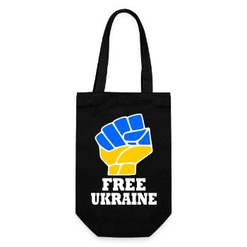 Free ukraine - Geschenkbeutel für Flaschen - Schwarz - Vorne