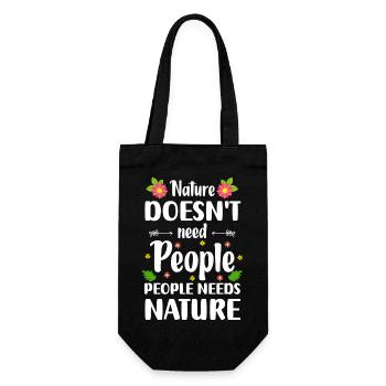 Nature Protection de l’environnement Montagnes - Sac à bouteille - noir - Devant