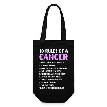 Cancer Astrology Moon Month - Gift Bag for Bottles - black - Front