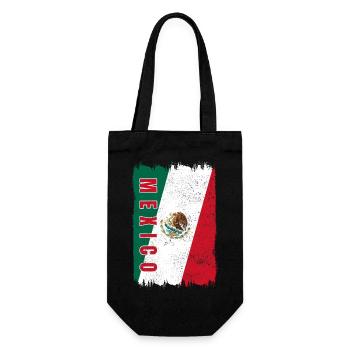 Mexico flag - Gift Bag for Bottles - black - Front