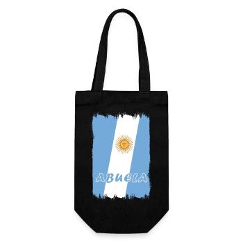 Design grand-mère Argentine - Sac à bouteille - noir - Devant