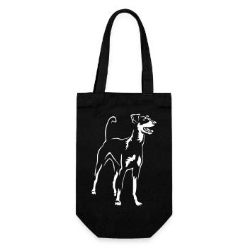 German Pinscher "Black Edition" - Gift Bag for Bottles - black - Front