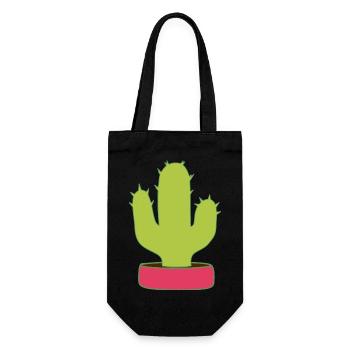 Cactus, Cactus, Plantes Succulentes, Plante - Sac à bouteille - noir - Devant