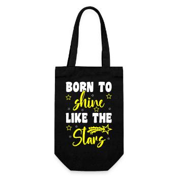 Star Wish Space - Gift Bag for Bottles - black - Front