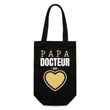 Papa Docteur au Cœur d'Or - Sac à bouteille - noir - Devant