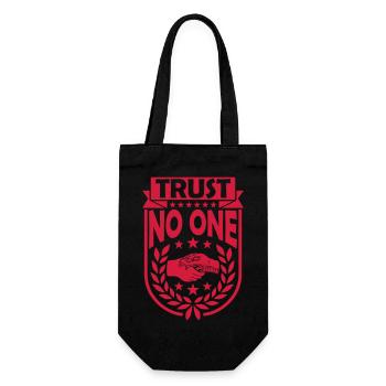 ne faites confiance à personne pour ne citer - Sac à bouteille - noir - Devant