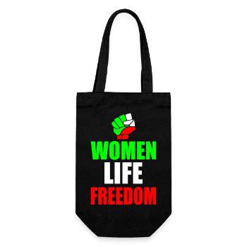 Women life freedom iran - Geschenkbeutel für Flaschen - Schwarz - Vorne