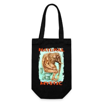 NATURAL MYSTIC - Gift Bag for Bottles - black - Front