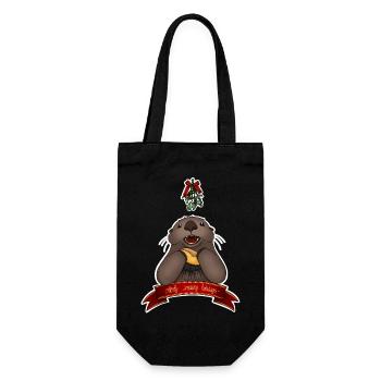 Tazz Talks | Chrimbus Merch - Gift Bag for Bottles - black - Front