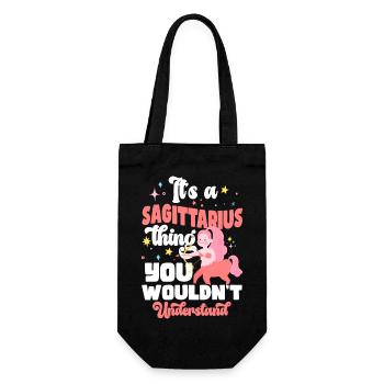 Zodiac Sign Astrology Star Moon - Gift Bag for Bottles - black - Front