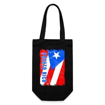 Puerto Rico flag - Gift Bag for Bottles - black - Front