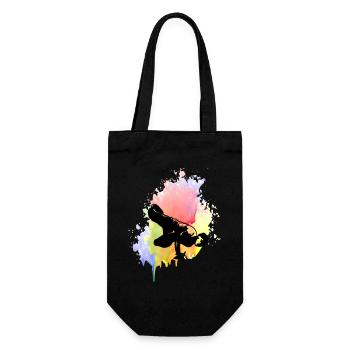 Farbkleks splash of color Holi breakdance - Gift Bag for Bottles - black - Front