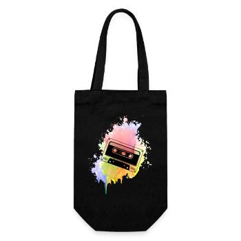 Farbkleks splash of color Holi - Gift Bag for Bottles - black - Front