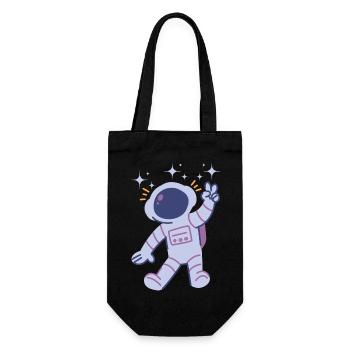 Idée cadeau astronaute Spaceman - Sac à bouteille - noir - Devant