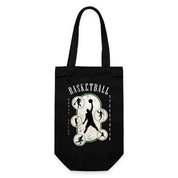 Basketteur Basketteur Vintage Rétro - Sac à bouteille - noir - Devant