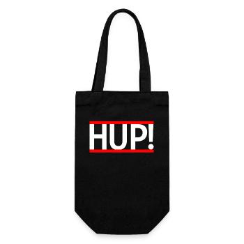 HUP! white and red - Geschenkbeutel für Flaschen - Schwarz - Vorne