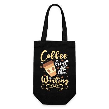 Writers Write Journalist - Gift Bag for Bottles - black - Front