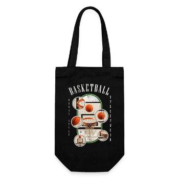Basketteur Basketteur Basket Dunking Sport Vintage - Sac à bouteille - noir - Devant
