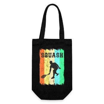 Design de squash sportif - Sac à bouteille - noir - Devant